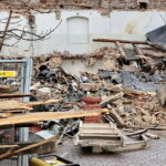 Rozbiórka budynku przy ulicy Dużej / Marzena Mąkosa / Radio Kielce