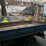 Rozbiórka budynku przy ulicy Dużej / Marzena Mąkosa / Radio Kielce