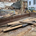 Rozbiórka budynku przy ulicy Dużej / Marzena Mąkosa / Radio Kielce