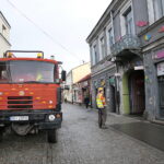 Rozbiórka budynku przy ulicy Dużej / Marzena Mąkosa / Radio Kielce