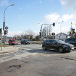 Skrzyżowanie ulic Alei Solidarności z Niską i Leszczyńską / Marzena Mąkosa / Radio Kielce