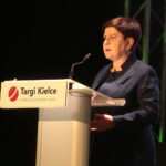 Kielce. Uroczyste rozpoczęcie 25. Międzynarodowych Targów Techniki Rolniczej AGROTECH, którym towarzyszy 19. Wystawa LAS-EXPO. Na zdjęciu: wicepremier Beata Szydło  / Marzena Mąkosa / Radio Kielce
