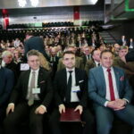 Kielce. Uroczyste rozpoczęcie 25. Międzynarodowych Targów Techniki Rolniczej AGROTECH, którym towarzyszy 19. Wystawa LAS-EXPO. Na zdjęciu: Kamil Suchański - przewodniczący Rady Miasta Kielce, Krzysztof Słoń - senator PiS, Marcin Różycki - wiceprezydent Kielc, Mirosław Gębski - starosta kielecki / Marzena Mąkosa / Radio Kielce