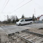 Przejazd kolejowo-drogowy na ulicy Chorzowskiej, działania profilaktyczne PLK "Szlaban na ryzyko". Kielce - Słowik  / Marzena Mąkosa / Radio Kielce