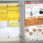 Przejazd kolejowo-drogowy na ulicy Chorzowskiej, działania profilaktyczne PLK "Szlaban na ryzyko". Naklejki na przejazdach kolejowych  / Marzena Mąkosa / Radio Kielce