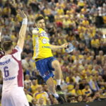 Liga Mistrzów. PGE Vive - Motor Zaporoże. Alex Dujshebaev / Marzena Mąkosa / Radio Kielce