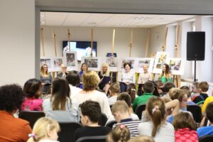 Akcja promująca czytelnictwo wśród dzieci w Bibliotece Publicznej w Samsonowie. / Gminna Biblioteka Publiczna w Samsonowie