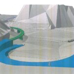 Kielce. Wizualizacja projektu koncepcyjnego ścieżki, która połączy drogę biegnącą do zaplecza amfiteatru Kadzielnia z ulicą Pakosz / Geopark Kielce