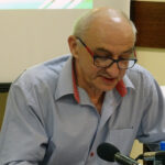 Bałtów. Sesja Rady Gminy ws. podwyżki wynagrodzenia wójta. Na zdjęciu: radny Jerzy Gierczak - przewodniczący klubu Przełom Bałtowski / Emilia Sitarska / Radio Kielce