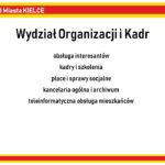 Kielce. Reorganizacja Urzędu Miasta Kielce - schemat / Urząd Miasta Kielce