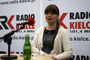 Studio Polityczne Radia Kielce. Na zdjęciu: Małgorzata Fogiel-Litwinek, Kukiz’15 / Robert Felczak / Radio Kielce