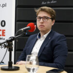 Studio Polityczne Radia Kielce. Na zdjęciu: Piotr Kopacz, Nowoczesna / Robert Felczak / Radio Kielce