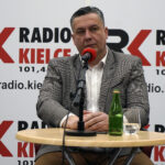 Studio Polityczne Radia Kielce. Na zdjęciu: Grzegorz Gałuszka, PSL / Robert Felczak / Radio Kielce