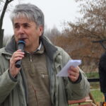 Inauguracja akcji sadzenia lip w powiecie opatowskim. Dyrektor DPS-u Jarosław Basak / Emilia Sitarska / Radio Kielce