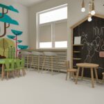 Kielce. Wizualizacje przebudowy Świetlicy Oddziału Onkologii i Hematologii Dziecięcej w Wojewódzkim Szpitalu Zespolonym / mat. wykonawcy