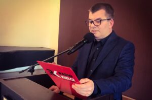 I Sandomierskie Dyktando z Jajem. Radosław Podsiadły - Radio Kielce / Anna Roży / TVP3 Kielce