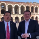 Edward Robert Martin jr. (z lewej) i Dominik Tarczyński / Dominik Tarczyński / twitter / screen