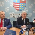Konferencja ŚCO. Na zdjęciu od lewej: Stanisław Góźdź - dyrektor ŚĆO, Andrzej Bętkowski - marszałek województwa świętokrzyskiego, Renata Janik - wicemarszałek województwa świętokrzyskiego / Iwona Murawska / Radio Kielce