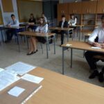 Jędrzejów. Egzamin gimnazjalny w Szkole Podstawowej nr 5 / Ewa Pociejowska - Gawęda / Radio Kielce