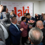 Radoszyce. Spotkanie z Patrykiem Jakim, kandydatem Zjednoczonej Prawicy do Parlamentu Europejskiego / Michał Kita / Radio Kielce