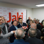 Radoszyce. Spotkanie z Patrykiem Jakim, kandydatem Zjednoczonej Prawicy do Parlamentu Europejskiego / Michał Kita / Radio Kielce