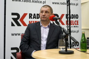 Studio Polityczne Radia Kielce. Na zdjęciu: Jacek Ciepiński, Kukiz’15 / Robert Felczak / Radio Kielce