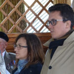 Marcule. 75. rocznica rozbicia niemieckiej straży leśnej. Na zdjęciu: wojewoda świętokrzyski Agata Wojtyszek i starosta starachowicki Piotr Babicki / Anna Głąb / Radio Kielce