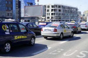 Protest taksówkarzy / Kamil Król / Radio Kielce