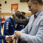 XXV Ogólnopolska Olimpiady Młodzieży w Sportach Halowych. Dekoracja Świętokrzyskiego / Kamil Król / Radio Kielce