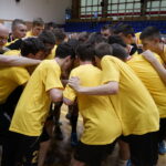 XXV Ogólnopolska Olimpiady Młodzieży w Sportach Halowych. Dekoracja Dolnośląskiego / Kamil Król / Radio Kielce