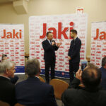 Chęciny. Wizyta wiceministra Patryka Jakiego / Jarosław Kubalski / Radio Kielce