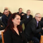 Wiceminister sprawiedliwości poseł Patryk Jaki, kandydat Zjednoczonej Prawicy do Parlamentu Europejskiego w okręgu małopolsko-świętokrzyskim z wizyta w Skalbmierzu / Marta Gajda / Radio Kielce