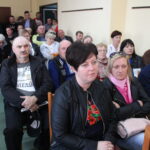 Wiceminister sprawiedliwości poseł Patryk Jaki, kandydat Zjednoczonej Prawicy do Parlamentu Europejskiego w okręgu małopolsko-świętokrzyskim z wizyta w Skalbmierzu / Marta Gajda / Radio Kielce