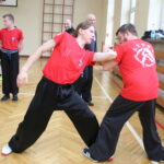 Sifu Wanga – wielki mistrz tradycyjnego chińskiego Kung-fu podczas treningu / Marta Gajda / Radio Kielce