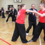 Sifu Wanga – wielki mistrz tradycyjnego chińskiego Kung-fu podczas treningu / Marta Gajda / Radio Kielce