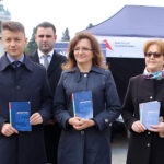 Na zdjęciu (od lewej): Bartłomiej Dorywalski - wicewojewoda świętokrzyski, Agata Wojtyszek - wojewoda świętokrzyski i Maria Zuba - posłanka PiS / Jacek Korczyński / Świętokrzyski Urząd Wojewódzki w Kielach