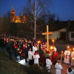 02.04.2019 Masłów. Droga Krzyżowa w rocznicę śmierci Jana Pawła II / Jarosław Kubalski / Radio Kielce