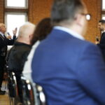 03.04.2019 Daleszyce. Wiceminister sprawiedliwości Patryk Jaki spotkał się z mieszkańcami / Jarosław Kubalski / Radio Kielce