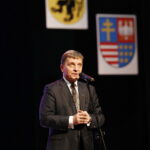 03.04.2019 Kielce. KCK. Uroczyste otwarcie XXV Ogólnopolskiej Olimpiady Młodzieży w Sportach Halowych. Przewodniczący Sejmiku Województwa Świętokrzyskiego Andrzej Pruś / Jarosław Kubalski / Radio Kielce