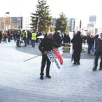 04.04.2019 Kielce. "Solidarność" manifestuje przed ŚUW / Jarosław Kubalski / Radio Kielce