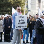 04.04.2019 Kielce. "Solidarność" manifestuje przed ŚUW / Jarosław Kubalski / Radio Kielce