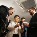 05.04.2019 Kielce. Wicepremier Beata Szydło prowadziła tweetup w sali konferencyjnej Filharmonii Świętokrzyskiej / Jarosław Kubalski / Radio Kielce