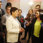 05.04.2019 Kielce. Wicepremier Beata Szydło prowadziła tweetup w sali konferencyjnej Filharmonii Świętokrzyskiej / Jarosław Kubalski / Radio Kielce