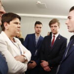 05.04.2019 Kielce. Wicepremier Beata Szydło prowadziła tweetup w sali konferencyjnej Filharmonii Świętokrzyskiej / Jarosław Kubalski / Radio Kielce