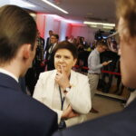 05.04.2019 Kielce. Wicepremier Beata Szydło prowadziła tweetup w sali konferencyjnej Filharmonii Świętokrzyskiej / Jarosław Kubalski / Radio Kielce