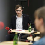 14.04.2019 Radio Kielce. Studio Polityczne. Prowadzący audycję Michał Kita / Jarosław Kubalski / Radio Kielce