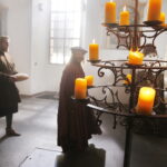 15.04.2019 Wąchock. Klasztor. Plan zdjęciowy serialu filmowego "Korona Królów" / Jarosław Kubalski / Radio Kielce