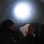 15.04.2019 Wąchock. Klasztor. Plan zdjęciowy serialu filmowego "Korona Królów" / Jarosław Kubalski / Radio Kielce