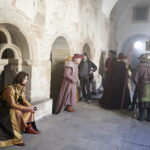 15.04.2019 Wąchock. Klasztor. Plan zdjęciowy serialu filmowego "Korona Królów" / Jarosław Kubalski / Radio Kielce