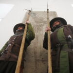 15.04.2019 Wąchock. Klasztor. Plan zdjęciowy serialu filmowego "Korona Królów" / Jarosław Kubalski / Radio Kielce